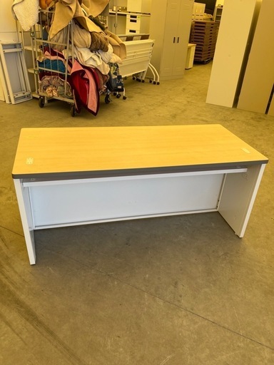 【OF-7】美品 ビジネスカウンター 横幅160cm　ローカウンター 商談デスク 対面式 パソコンテーブル スチールデスク　検)事務机　オフィス チェア　会議 椅子　ロッカー　ミーティングテーブル　応接ソファ 店舗 事務所 什器　書庫 本棚 ラック デスク スチール 美品多数 格安 【中古オフィス家具】