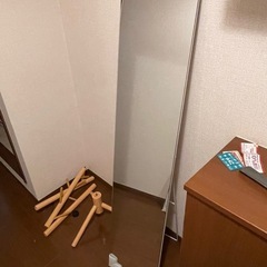 【無料】ニトリの全身ミラー（姿見）ほぼ新品！