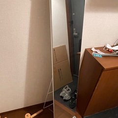 【無料】ニトリの全身ミラー（姿見）ほぼ新品！の画像