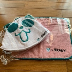 AEONコラボ　チアパンダ・サウナボーイ　ハット&マット　