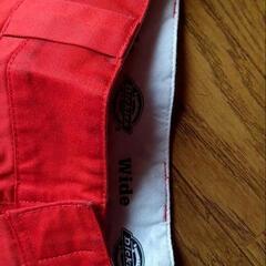 Dickies ワークパンツ 34サイズ 赤の画像