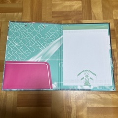 初音ミクメモボード、ボールペン付きの画像