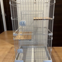 猫用品4点セット(ケージ・トイレ・シート・砂)