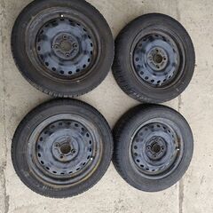 4~5㍉★155/65R14 ホンダ純正N-BOX?18年 錆有...
