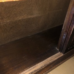 GYP0414 和風棚　九州民芸家具 サイドボード　シェルフ　引戸　昭和レトロの画像