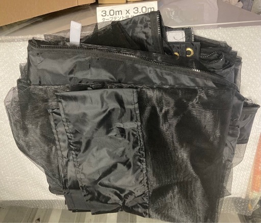 タープテント3M×3M サイドネット4枚付き