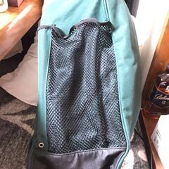 AIGLE 乗馬ブーツバッグ　キャリーバッグ　 グリーン 中古美品の画像