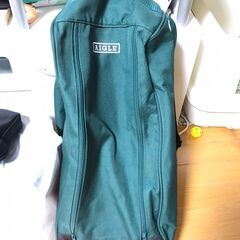 AIGLE 乗馬ブーツバッグ　キャリーバッグ　 グリーン 中古美品の画像