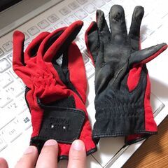TDET PARIS レッド 乗馬用グローブ XXS　USEDの画像