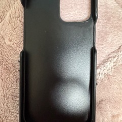 iPhone13mini用携帯カバー　本革調黒色の画像