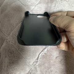 iPhone13mini用携帯カバー　本革調黒色の画像