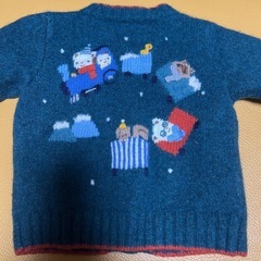 familiar ファミリア　ベビー　カーディガン　90　ニットの画像