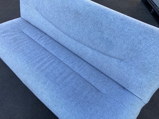 【kj116】大塚家具オリジナル家具 エスポワール ソファベッド 布生地 グレー 3人掛け　検)一人暮らし　ファミリー　冷蔵庫　洗濯機