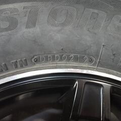ジムニー シエラ JB74 ブリヂストン ブリザック DM-V2 195/80R15 15インチ スタッドレス タイヤ アルミ ホイール4本セット レアマイスター PREMIX プレミックス エステラ(マットブラック/リムポリッシュ) R15 5.5J+5の画像