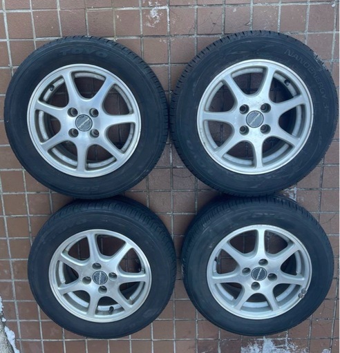 175/65R14 サマータイヤとアルミホイールの4本セット