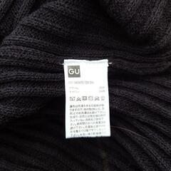 GU 黒 Vネック 薄手 長袖ニット XXL 未使用品の画像