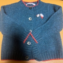 familiar ファミリア　ベビーウールカーディガン　90　の画像