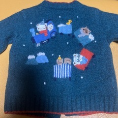 familiar ファミリア　ベビーウールカーディガン　90　の画像