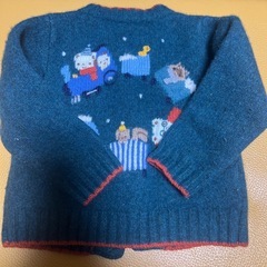 familiar ファミリア　ベビーウールカーディガン　90　の画像