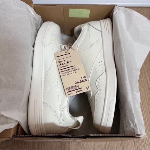 新品未使用無印良品×Reebokコートスニーカー26.5センチ