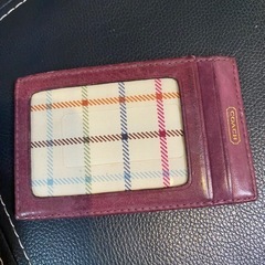 coach カード入れオシャレむらさき名刺入れの画像