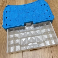 アクアビーズ 入れ物 ケース 青の画像