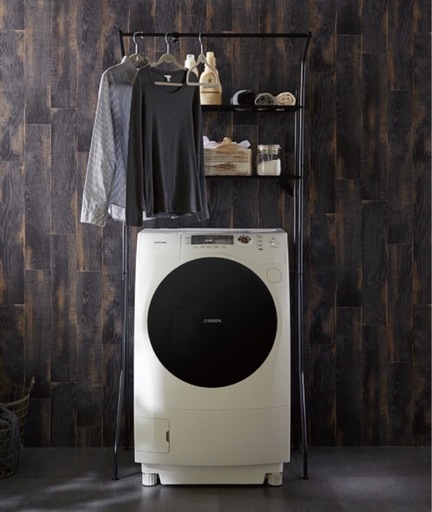 ランドリーラック黒 (がき) 小城の生活家電《洗濯機》の中古 ランドリーラック黒 (がき) 小城の生活家電《洗濯機》の中古
