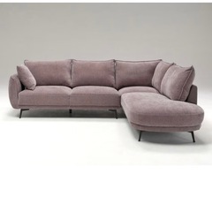 セレブカウチソファ【グレー】幅248cmの画像