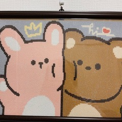 障害者アート ダイヤモンドアート完成品