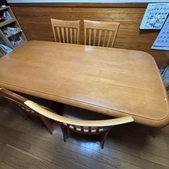 ダイニングテーブル　イス6脚　セット