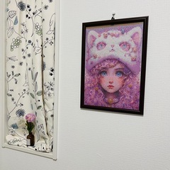 障害者アート　ダイヤモンドアート完成品