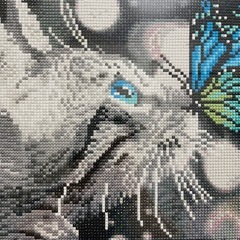 障害者アート ダイヤモンドアート完成品の画像