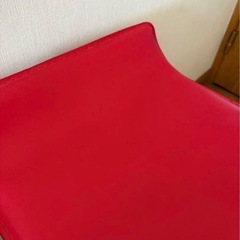 カウンターチェア バーチェア レッド 2個セットの画像