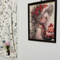 障害者アート　ダイヤモンドアート完成品