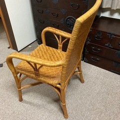 (値下げしました)駕篭製チェアの画像