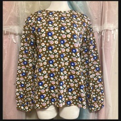 ꒰merlot꒱小花柄 長袖 ブラウス 夢可愛い トップス