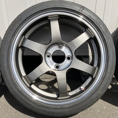 ★他サイト受渡済★RAYS レイズ ボルクレーシング TE37 SONIC SL ホイール 4本セット 16×5.5J +44 4穴 PDC100の画像