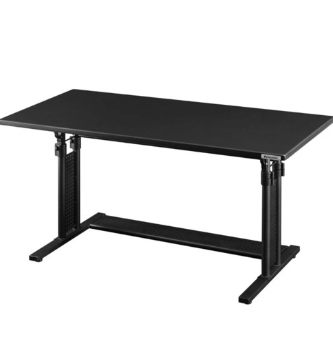4/18まで！bauhutte昇降式 パソコンデスク ( ゲーミングデスク ) 高さ調節 幅120 奥行55 | 昇降式 オフィス 高さ調整 調整 BHD-1200M