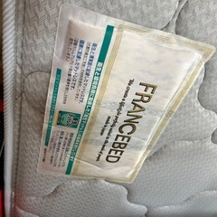 ダブルベッド　マットレス　中古の画像