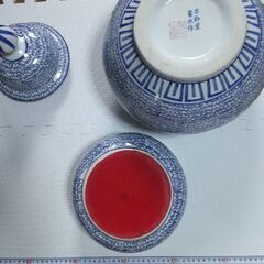 古許窯 菊水作 飾り壺の画像