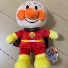 未使用に近い　タグ付き　アンパンマン　ふわりんスマイルぬいぐるみ