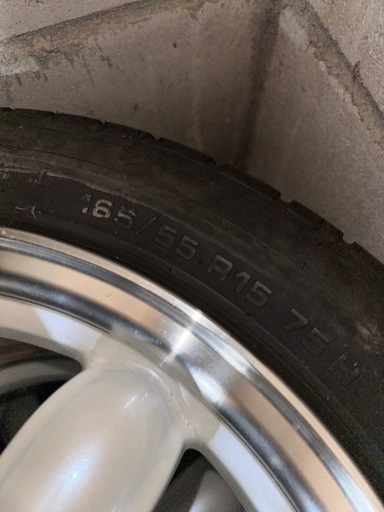 かわいい 15インチ ララパーム タイヤもまだまだ使える