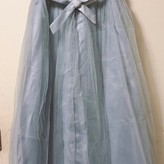ピアノ 発表会 ロングドレス キッズ 子供 170cm グレー ノースリーブの画像