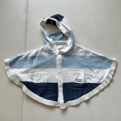 【美品】ジェラートピケ ポンチョ 80-90サイズ