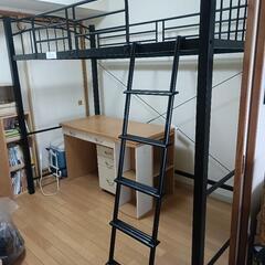 (交渉中)ロフトベッド ブラック