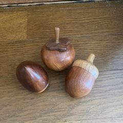 木工品②栗、柿、どんぐり
