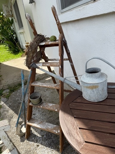 アンティークステップラダー