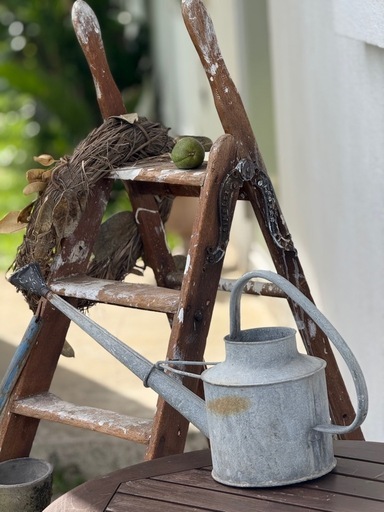 アンティークステップラダー