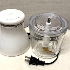 電動フードプロセッサー ホワイトの画像