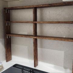 DIY キッチン棚の画像